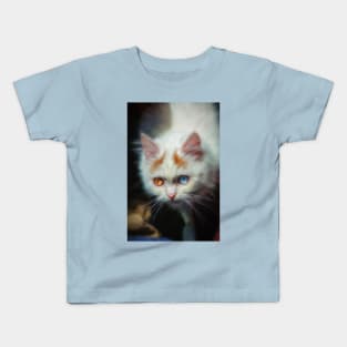 Odd-Eyed Persian Kitten Kids T-Shirt